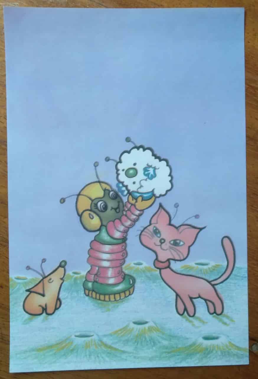 | Casa do Colecionador Papel de Carta Decorado Médio/ gatinha e outros Bichos.