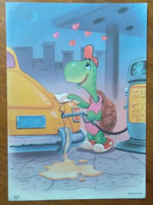 Papel de Carta Decorado Médio / Tim Tom 7222 / Tartaruga Frentista.