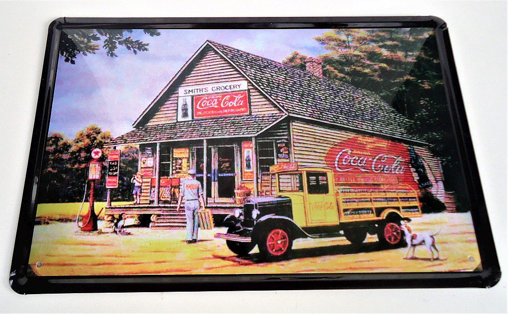 | Casa do Colecionador Placa Decorativa em Metal Serigrafado - Coca Cola ( 1 )