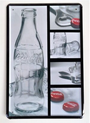 Placa Decorativa em Metal Serigrafado - Coca Cola ( 2 )