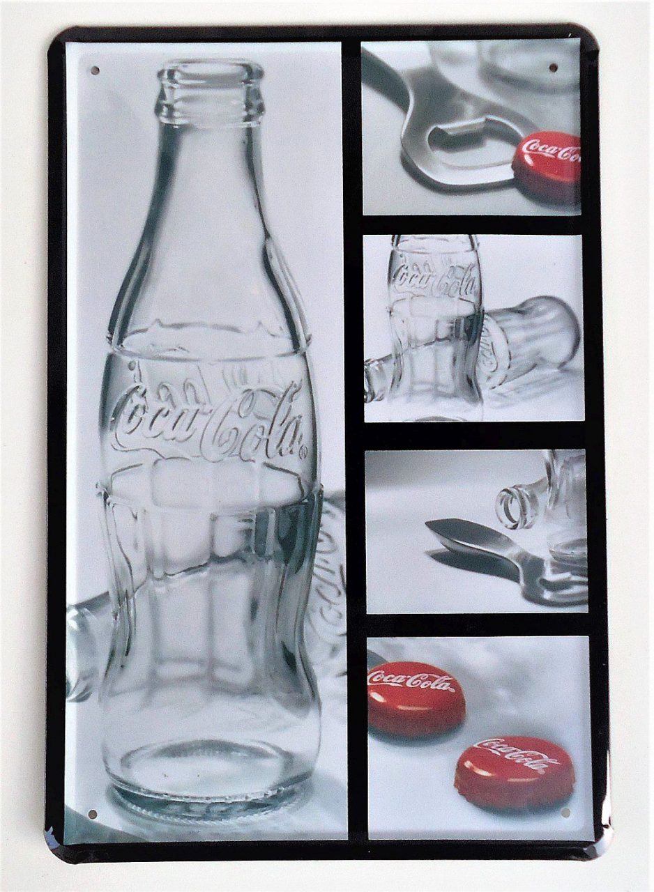 | Casa do Colecionador Placa Decorativa em Metal Serigrafado - Coca Cola ( 2 )