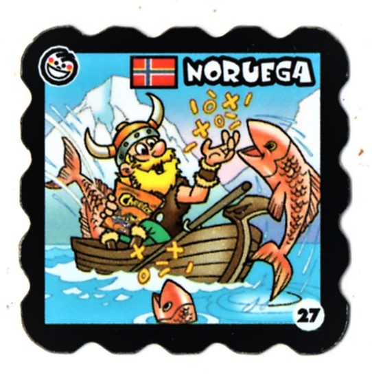 | Casa do Colecionador Tazo – Elma Chips – Cade Chester Cheetos – Nº 27 – Noruega - 2002