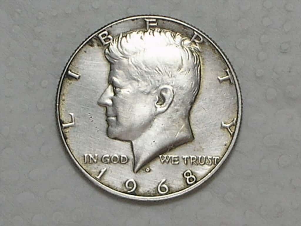 | Casa do Colecionador Usa) 1/2 Dollar - 1968-D = Denver ... Kennedy / Prata / c.210a