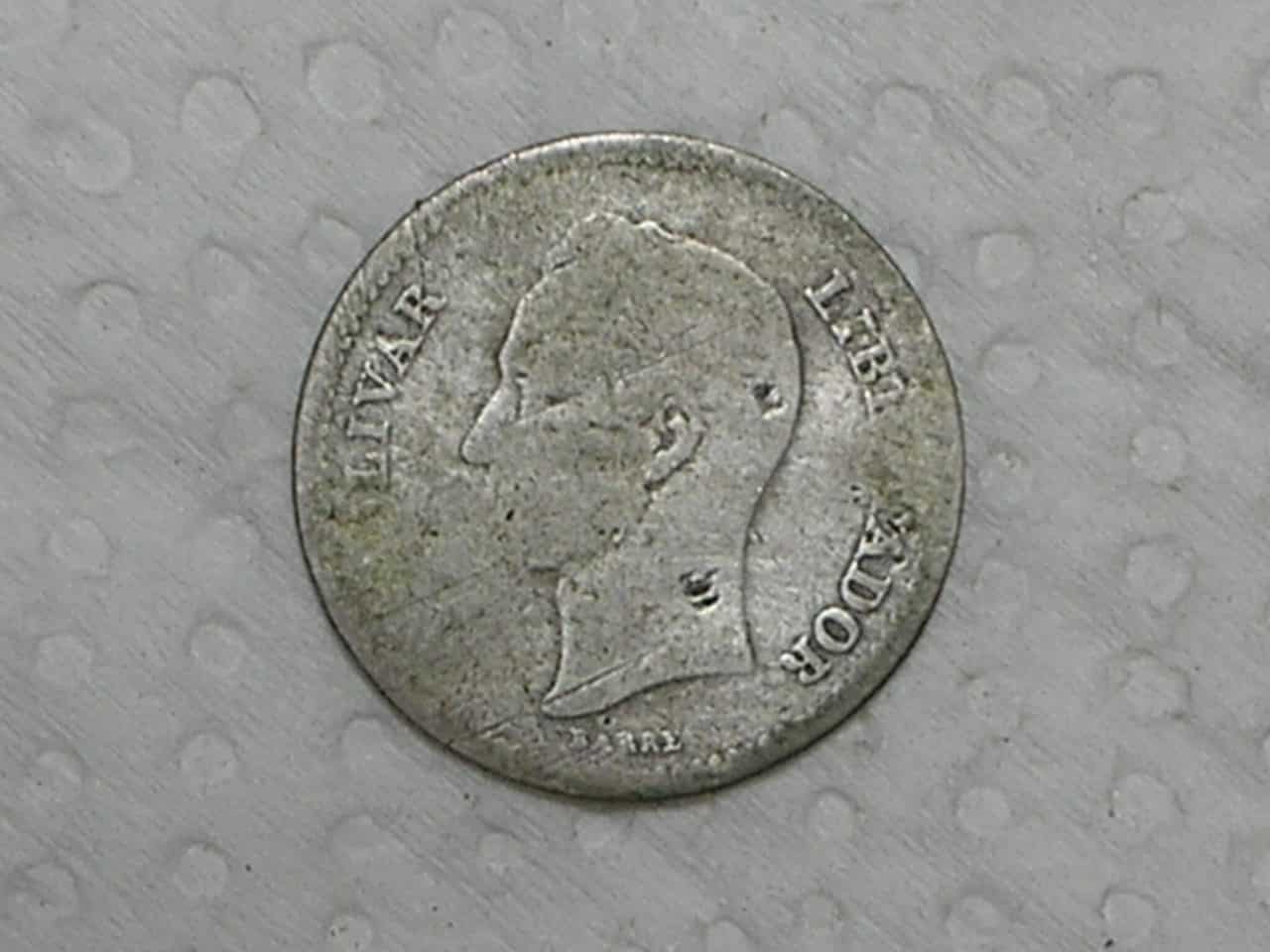 | Casa do Colecionador Venezuela) 1/4 Bolivar - 1936 / Prata / box14