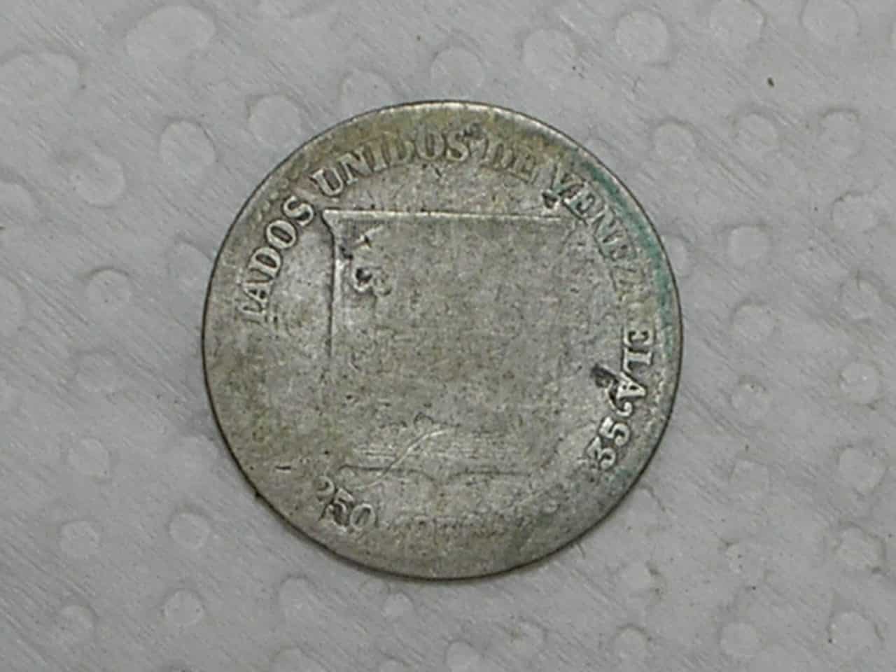 | Casa do Colecionador Venezuela) 1/4 Bolivar - 1936 / Prata / box14