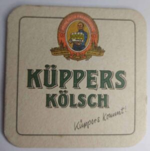 Bolacha De Chopp Estrangeira Alemanha Kuppers Kolsch