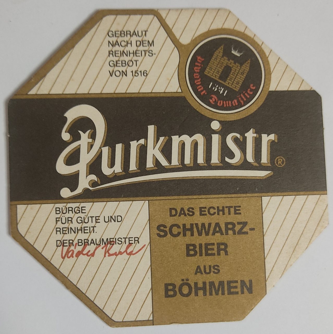 Bolacha De Chopp Estrangeira Alemanha Purkmistr