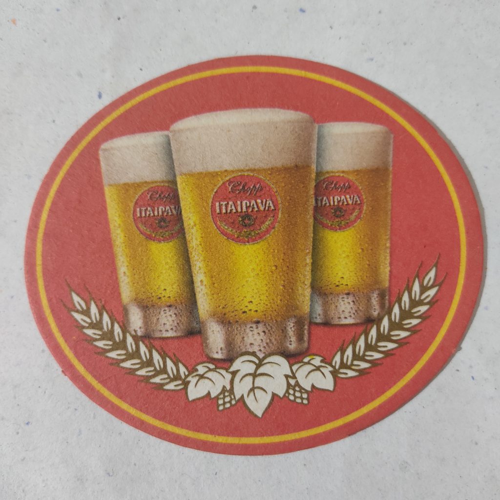 Bolacha de Chopp Nacional - Chopp Itaipava - Cervejaria Petrópolis/ RJ