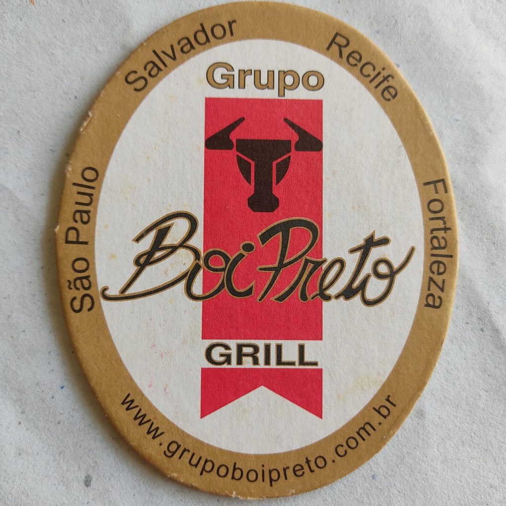 Bolacha de Chopp Nacional - Grupo Boi Preto Grill
