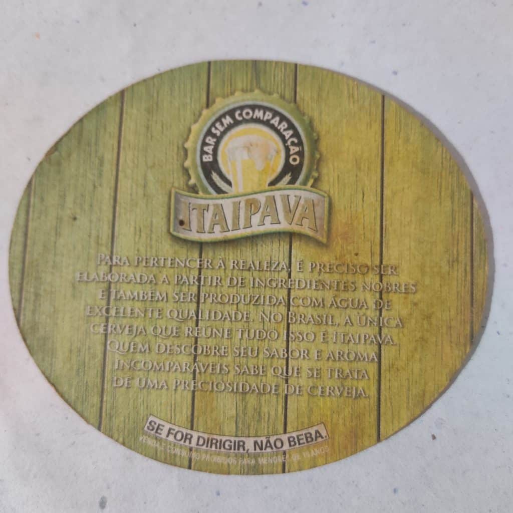 | Casa do Colecionador Bolacha de Chopp Nacional - Itaipava