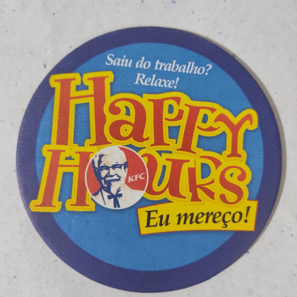 Bolacha de Chopp Nacional - KFC Happy Hours Eu Mereço