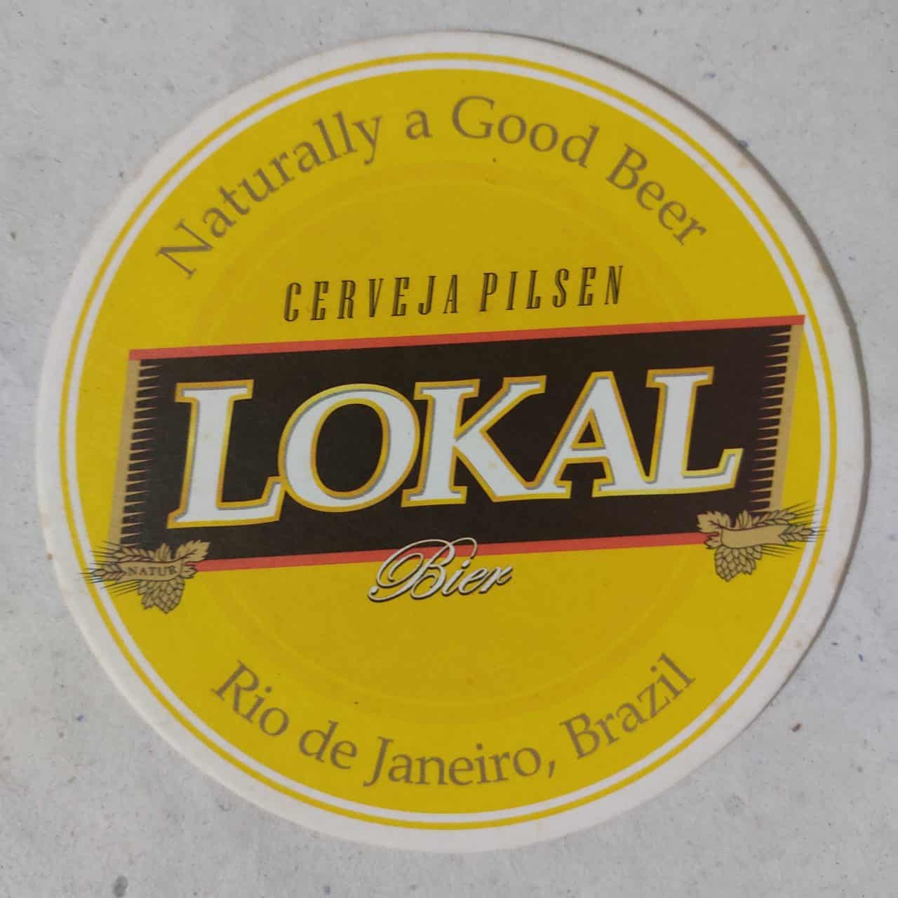 Bolacha de Chopp Nacional - Lokal Bier Cerveja Pilsen - Rio de Janeiro/RJ