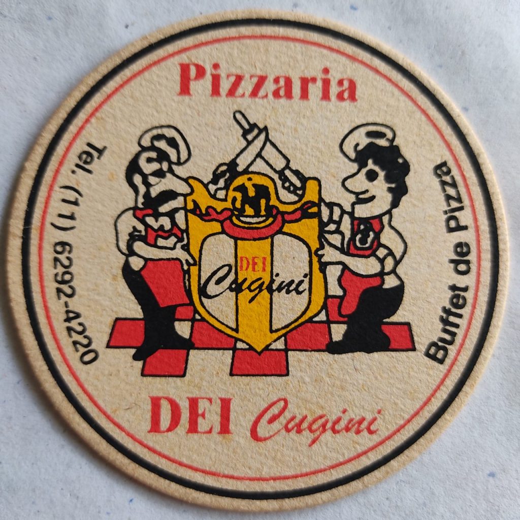 Bolacha de Chopp Nacional - Pizzaria Dei Cugini