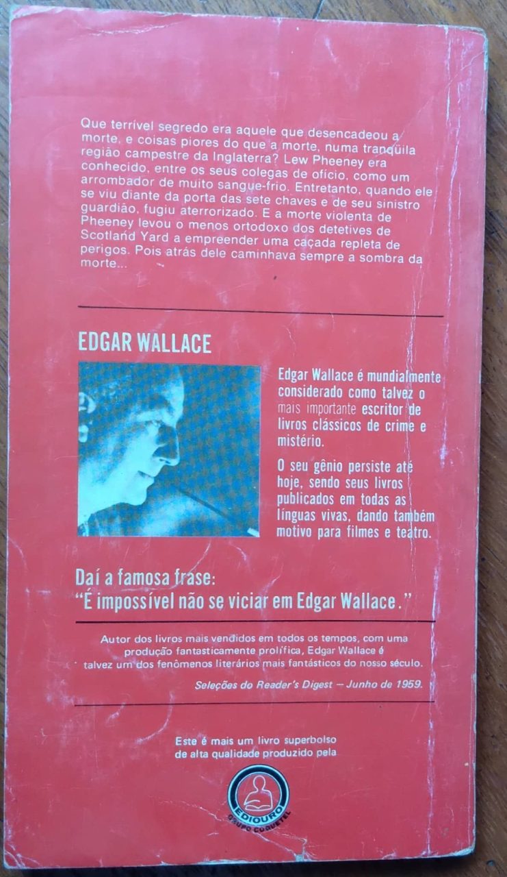 | Casa do Colecionador Bolsilivro Ediouro Edgar Wallace W1 / A Porta das sete Chaves.