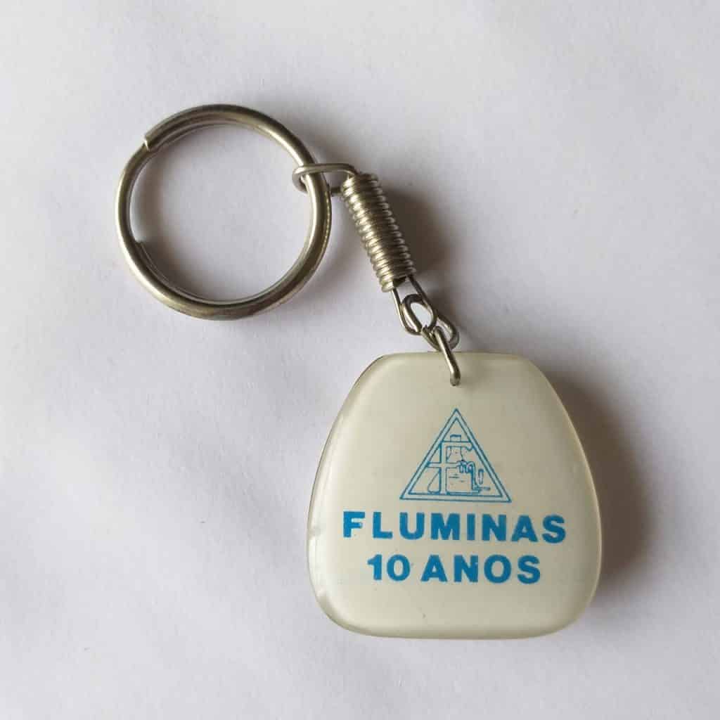 Chaveiro de Acrílico - Fluminas 10 Anos - Belo Horizonte/MG