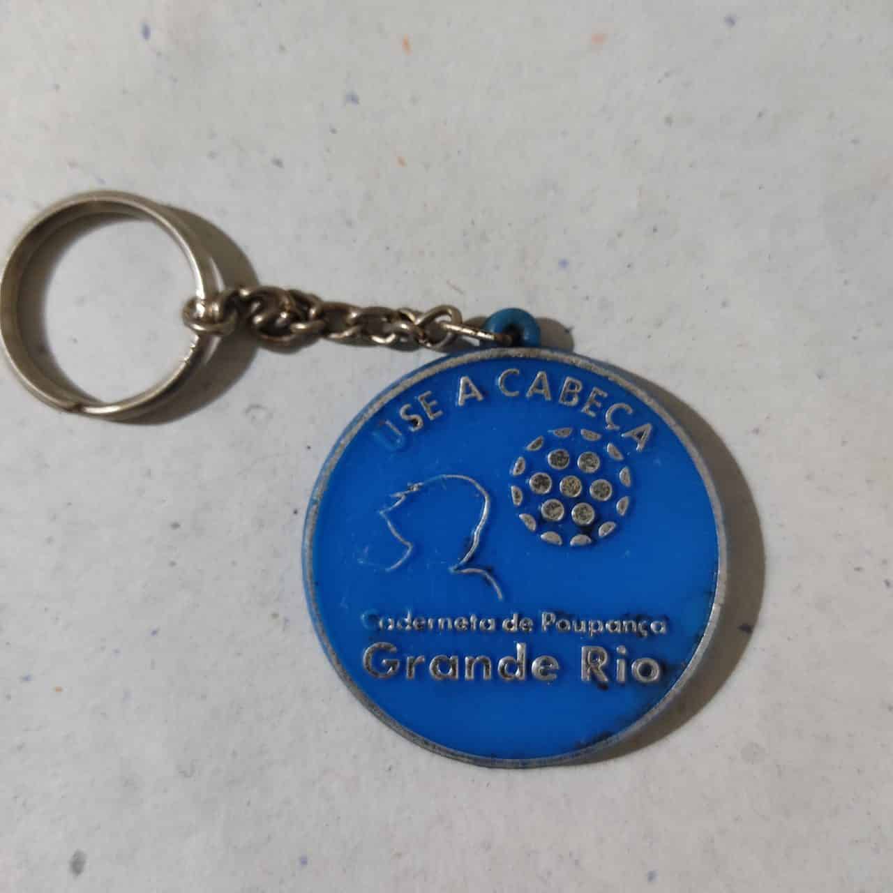 Chaveiro de Plástico - Use a Cabeça - Caderneta de Poupança Grande Rio