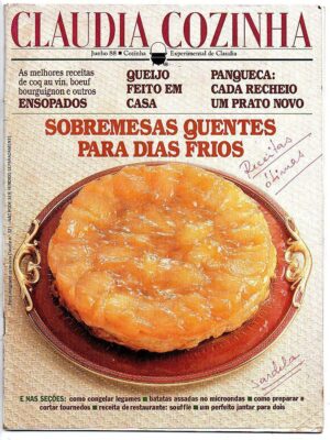Claudia Cozinha - Suplemento Revista Claudia Nº 321 - Junho 1988