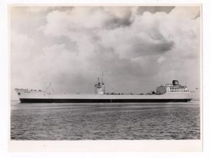 Fotografia Antiga Navio Petroleiro P. G. Thulin - Estaleiro Verolme - Anos 50