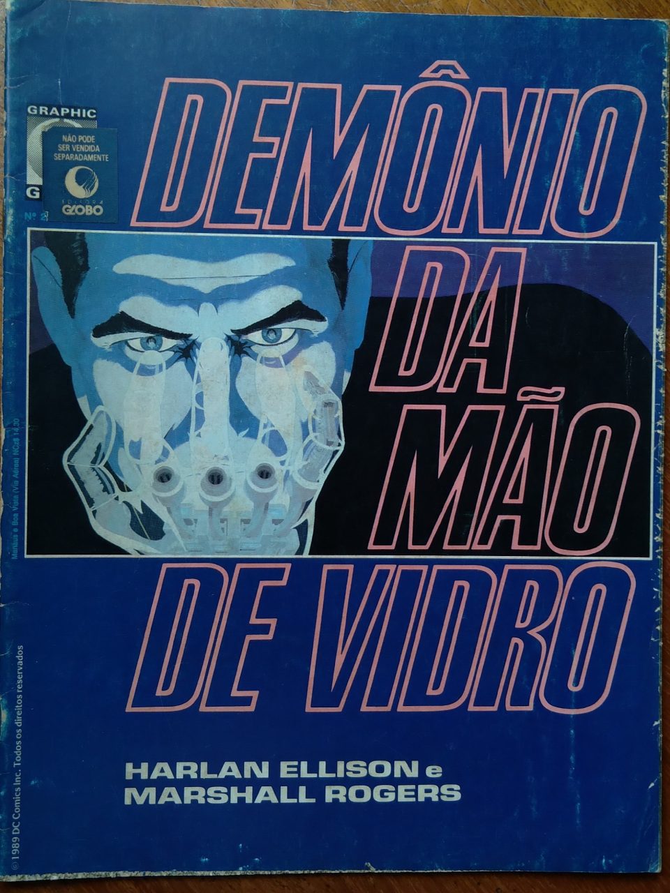 | Casa do Colecionador Gibi Graphic Globo 2 1989 / Demônio da mão de Vidro.