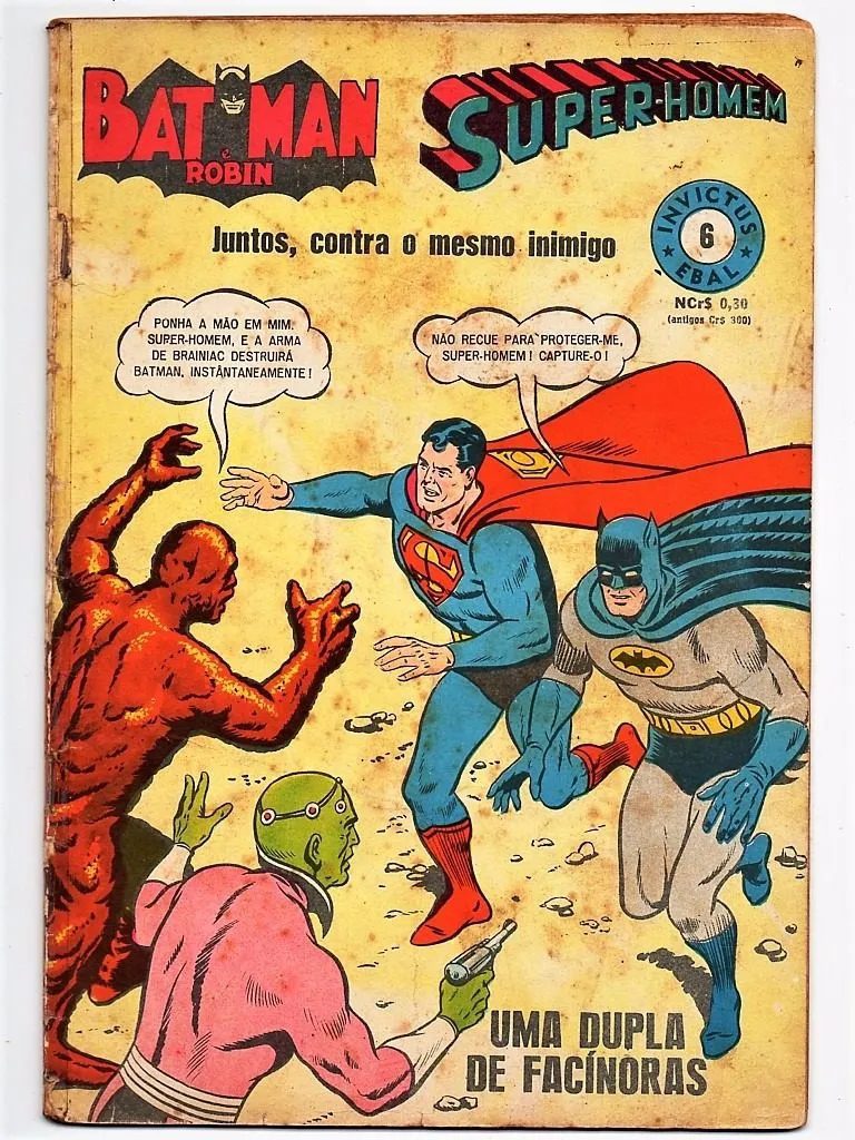 | Casa do Colecionador Hq Batman Superman - Invictus Nº 6 - 3º Serie Ebal 1967