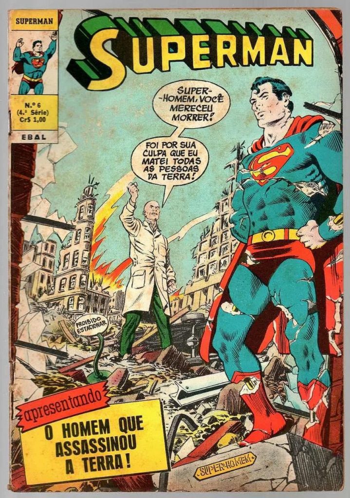 | Casa do Colecionador Hq - Gibi - Superman Nº 6 - Ebal - 1973