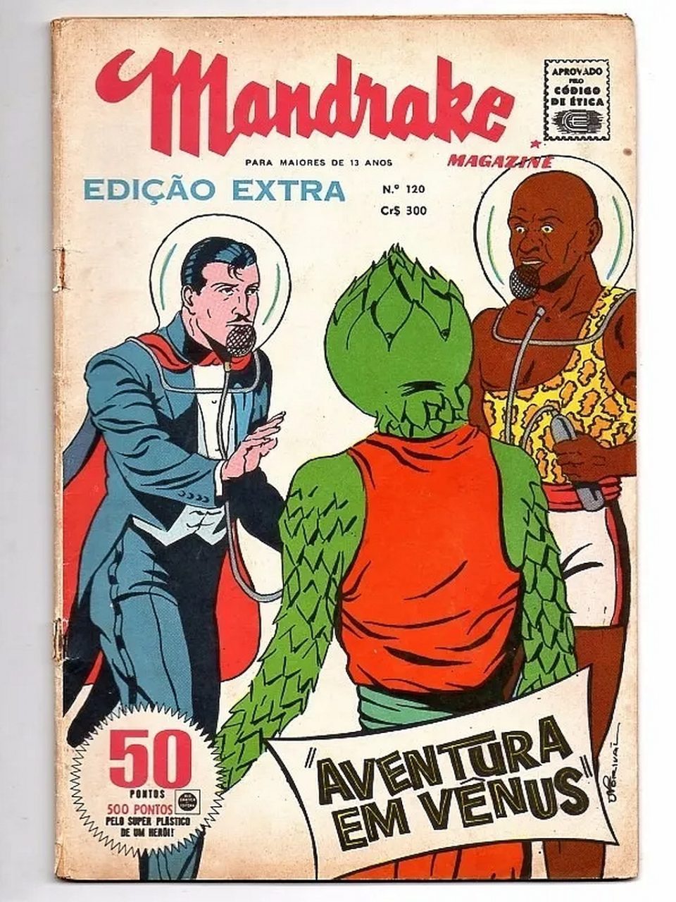 | Casa do Colecionador Hq Mandrake Magazine Nº 120 - Ediçao Extra - RGE - 1966