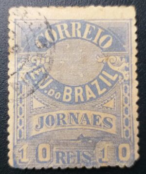 Jornais - RHM J22 (Usado) Cruzeiro do Sul - 10 Réis - 11/09/1890 (Selos/Filatelia)