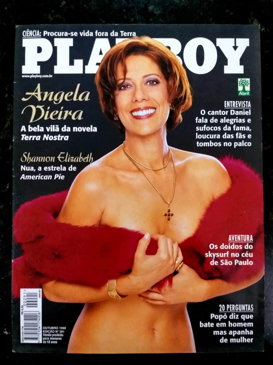 | Casa do Colecionador Playboy Nº 291 – Angela Vieira - Revista com Pôster – Outubro 1999