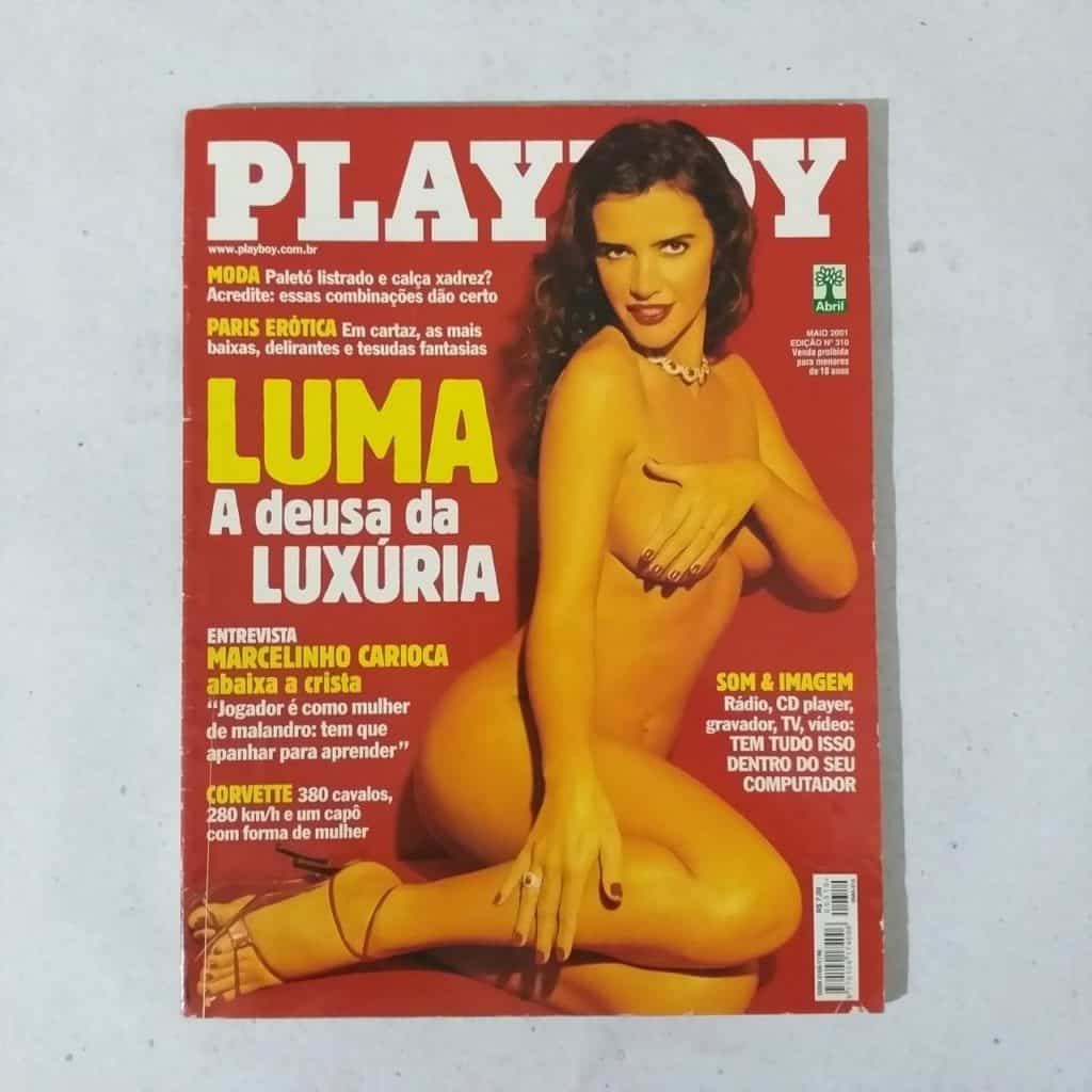 Playboy Nº 310 – Luma de Oliveira - Revista com Pôster – Maio 2001