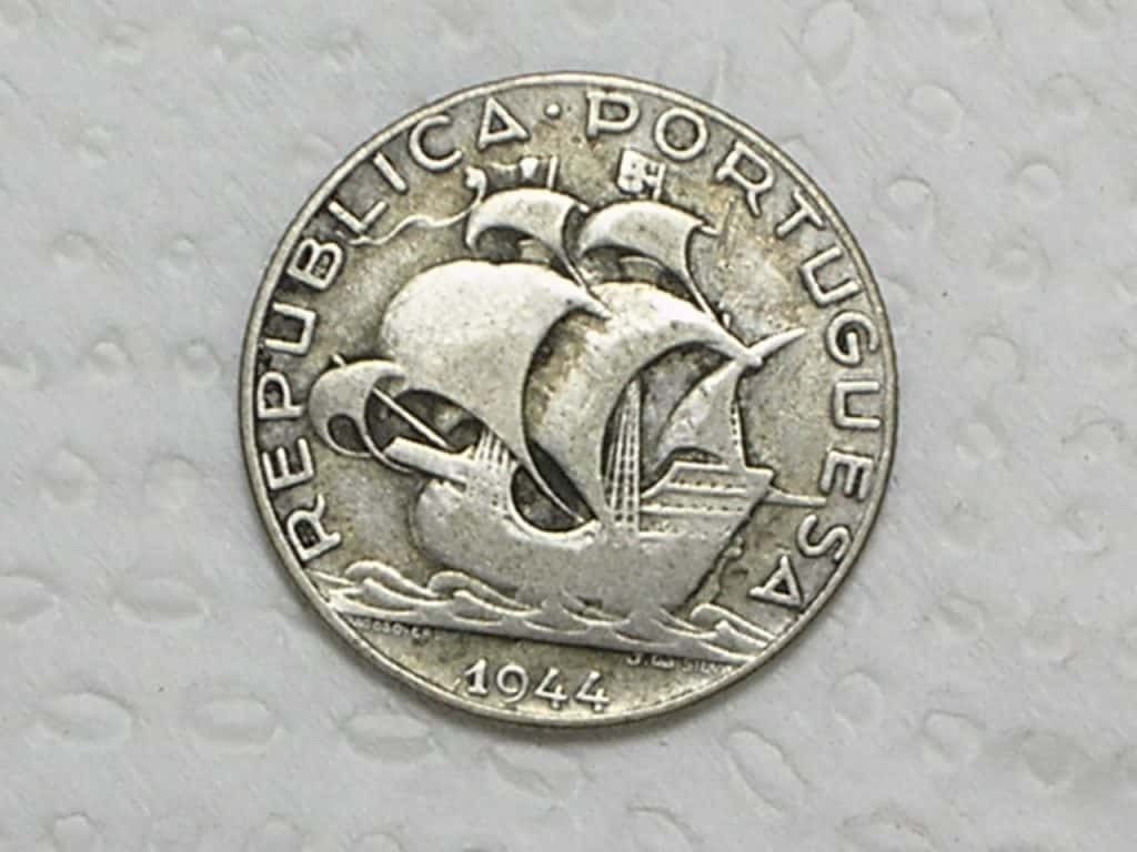 | Casa do Colecionador Portugal) 2-1/2 Escudos - 1944 / Prata / box16.1