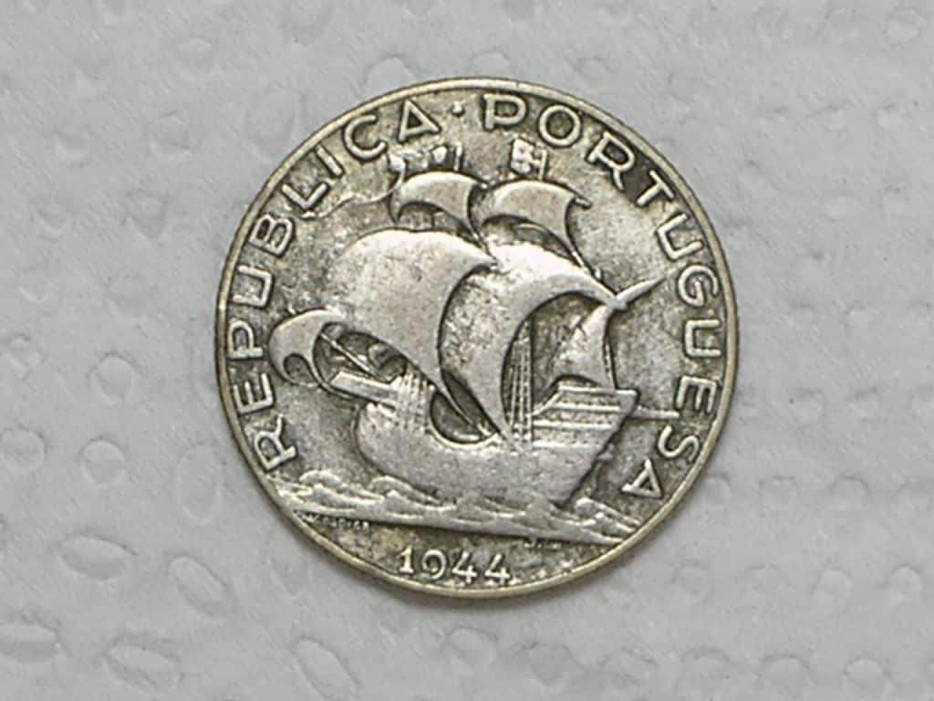 | Casa do Colecionador Portugal) 2-1/2 Escudos - 1944 / Prata / box16.5