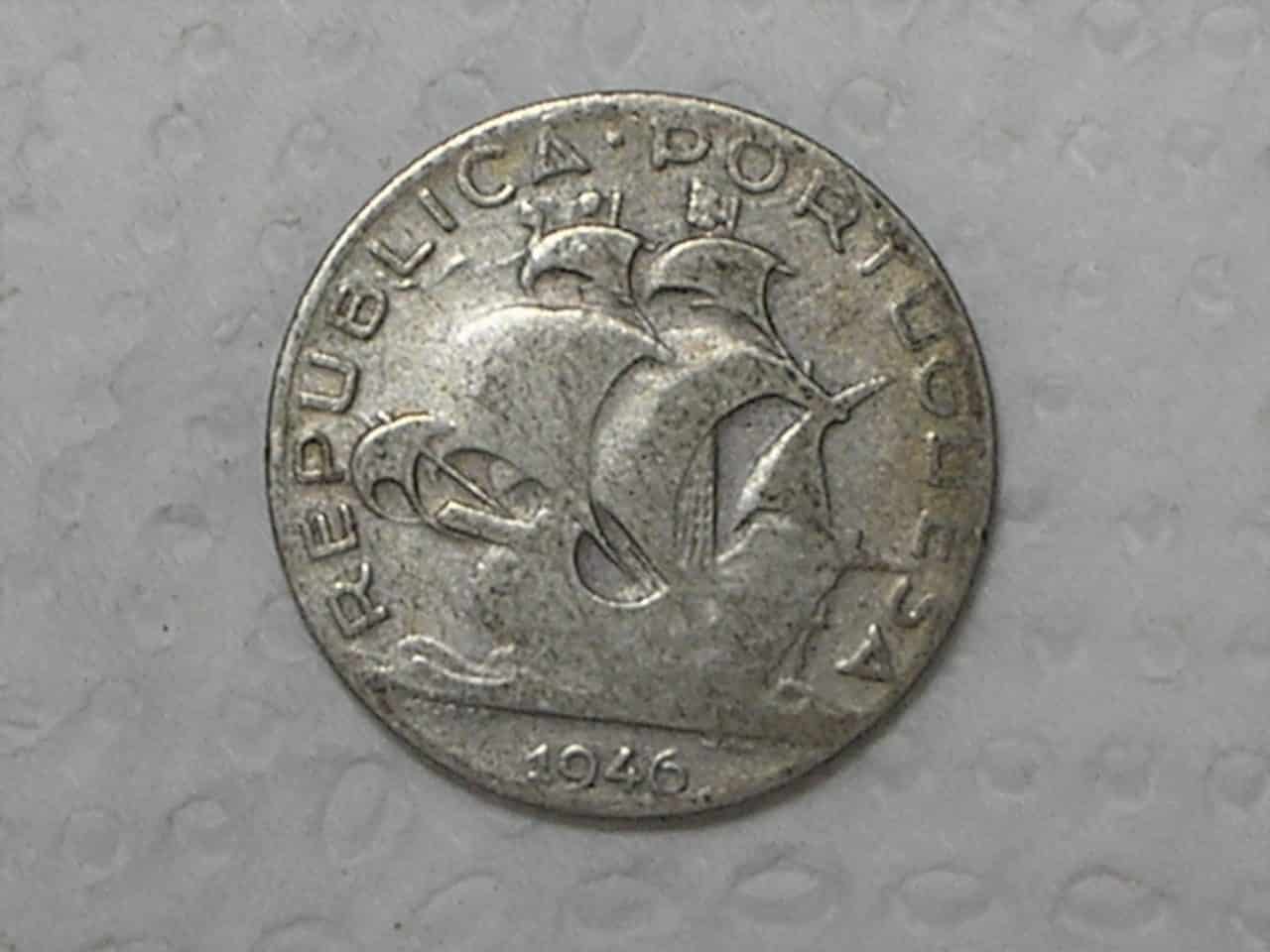 | Casa do Colecionador Portugal) 2-1/2 Escudos - 1946 / Prata / box16.1