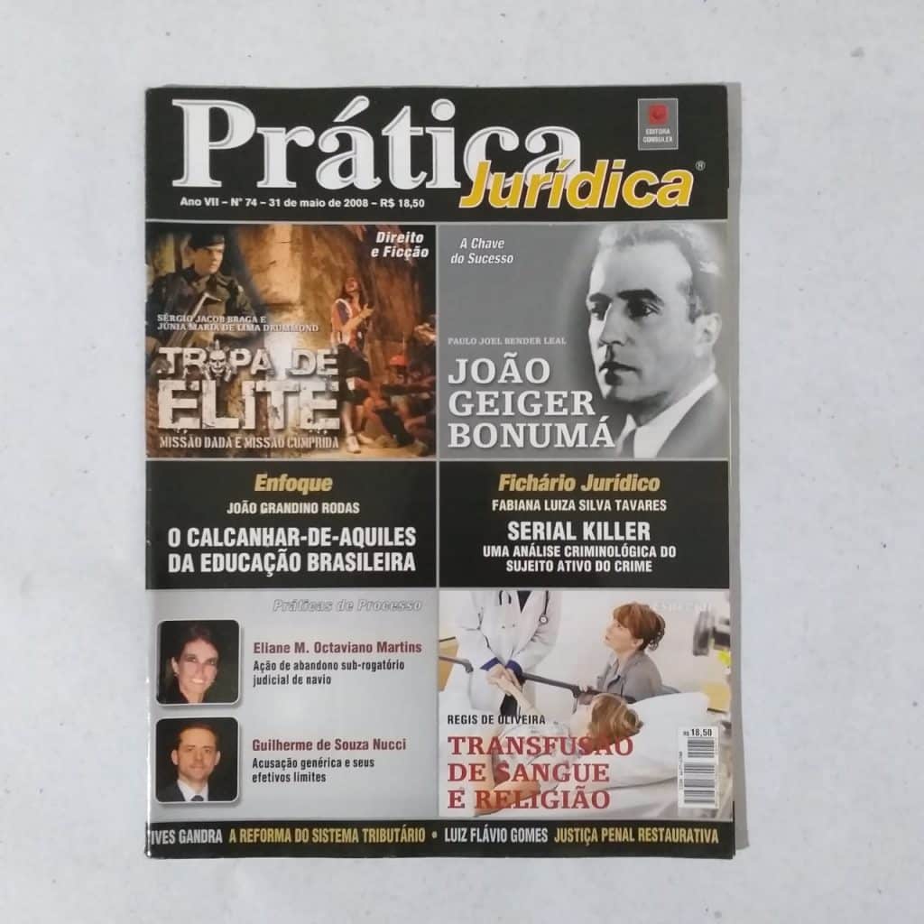 Prática Jurídica Nº 74 (Editora Consulex) 31 de Maio de 2008 (Revista)