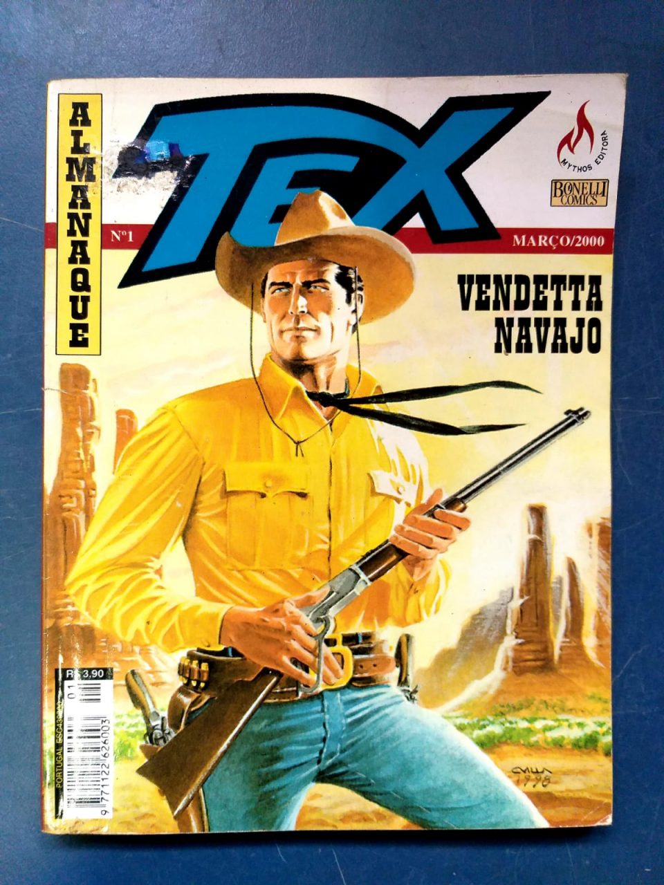 | Casa do Colecionador Almanaque Tex Nº 01 - Vendetta Navajo (Mythos Editora - Bonelli Comics) Março 2000