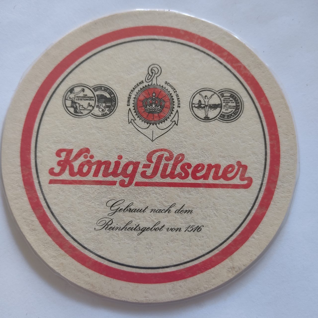 Bolacha De Chopp Estrangeira Alemanha Konig Pilsener