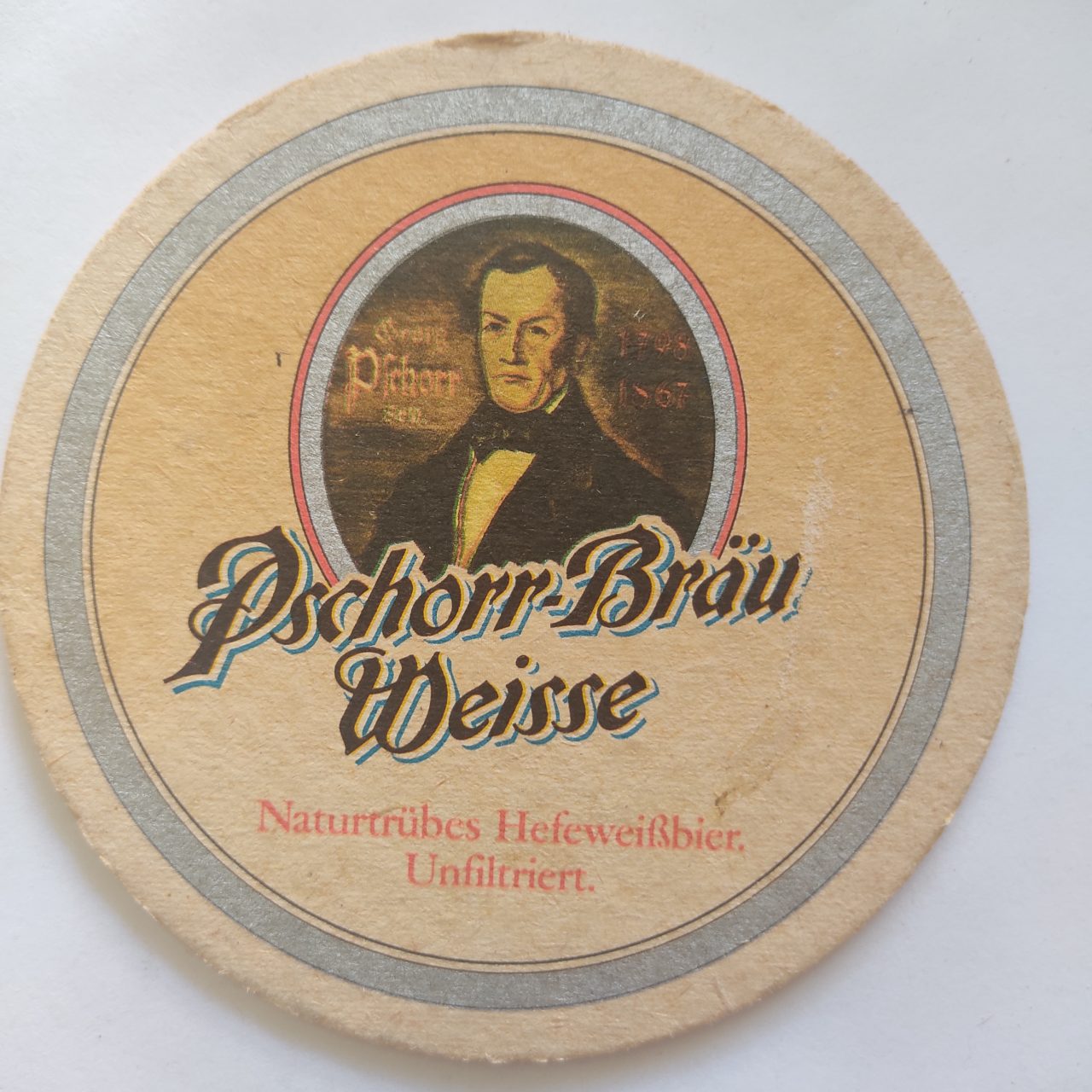 Bolacha De Chopp Estrangeira Alemanha Pschorr Brau Weisse