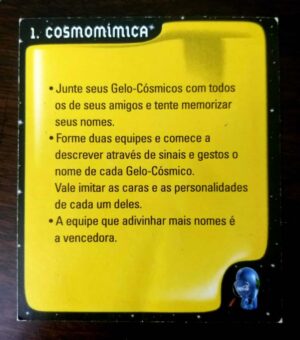Card Geloucos - Gelo Cósmicos – Coca Cola (3ª Coleção) Nº 01 – Cosmomímica (1999)