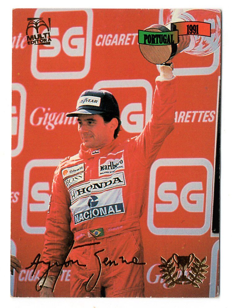 | Casa do Colecionador Card Multi Editora Ayrton Senna - 67 - Portugal 1991 - 1994