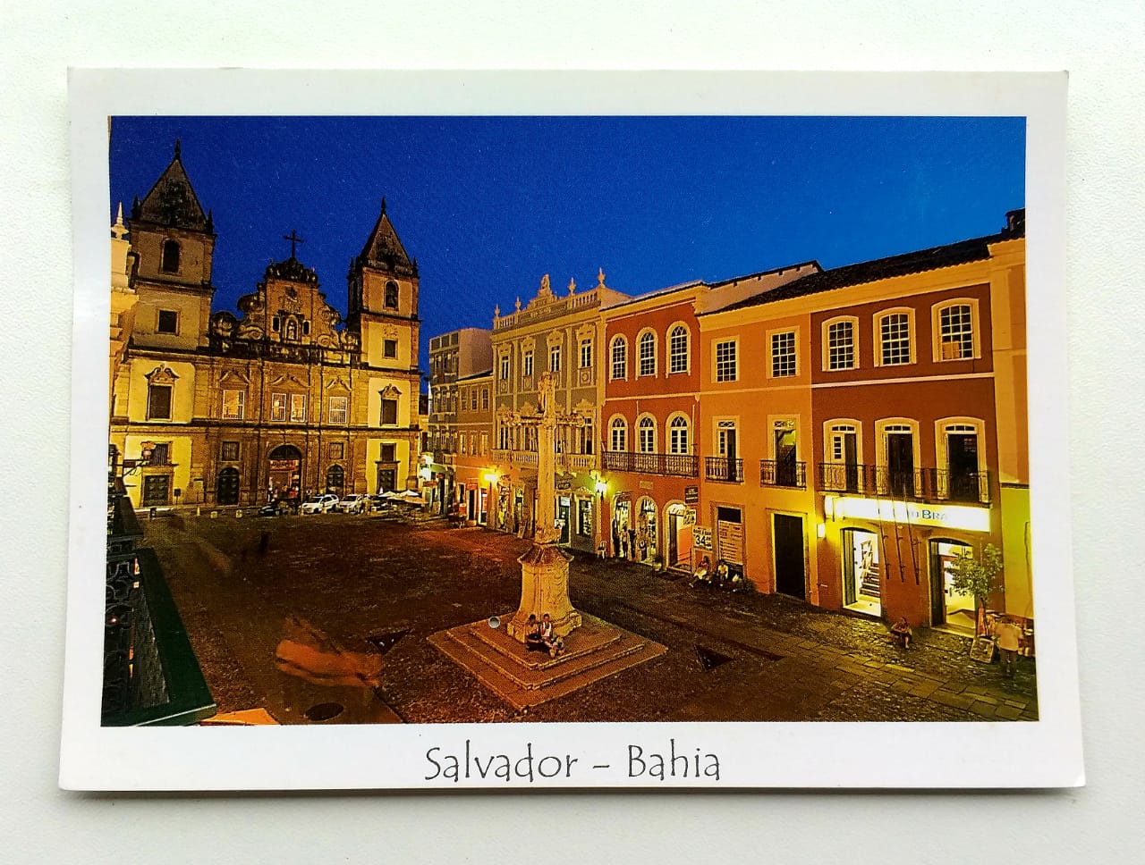 | Casa do Colecionador Cartão Postal - Bahia (Salvador) Cruzeiro e Igreja de São Francisco no Pelourinho