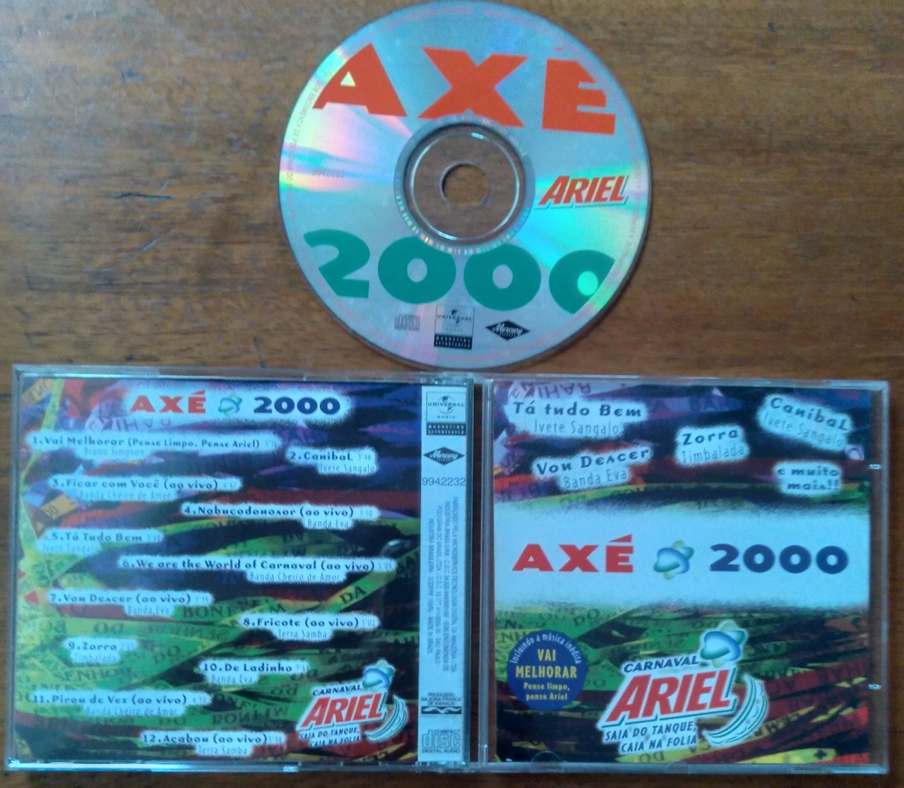 | Casa do Colecionador Cd Carnaval Ariel Axe 2000 / Banda Eva Timbalada Ivete Sangalo.