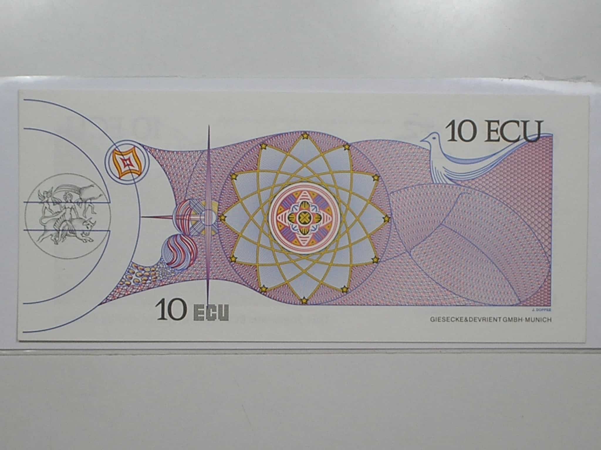 | Casa do Colecionador Europa - Spain / Seville ) 10 Ecu - 1992 ... Cédula da exposição de 1992, The Savins Bank of Europe / Expo 92 / ce03