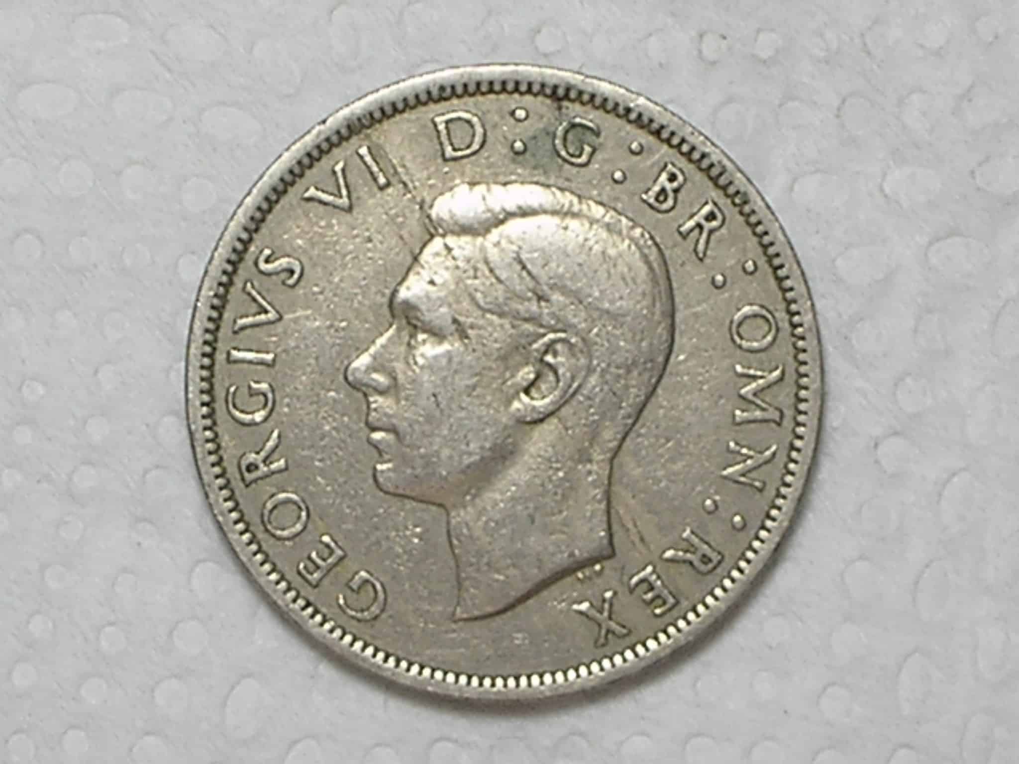 | Casa do Colecionador Inglaterra) 1/2 Crown - 1949 / Georgivs / box17