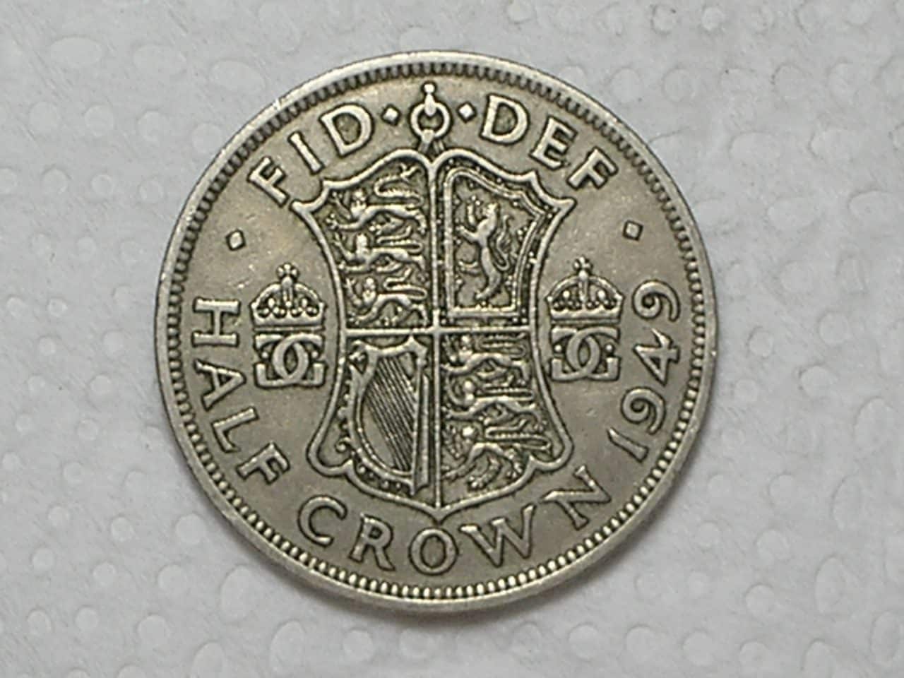| Casa do Colecionador Inglaterra) 1/2 Crown - 1949 / Georgivs / box17