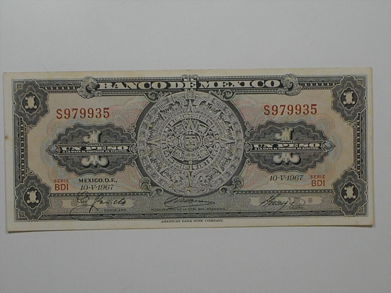 | Casa do Colecionador México) 1 Peso - 1967 / Soberba / ce03