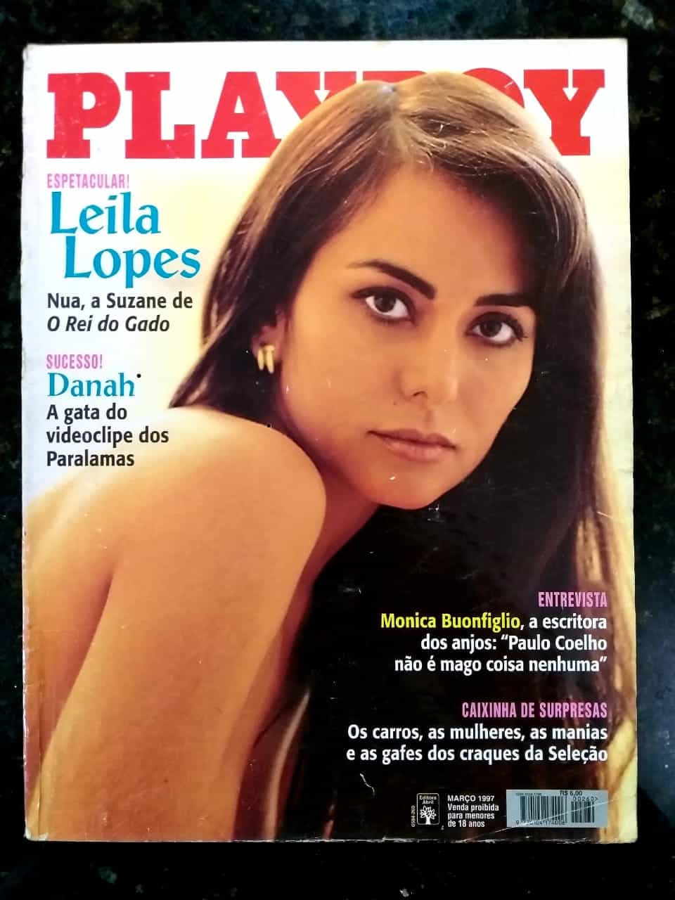 | Casa do Colecionador Playboy Nº 260 – Leila Lopes – Revista com Pôster – Março 1997