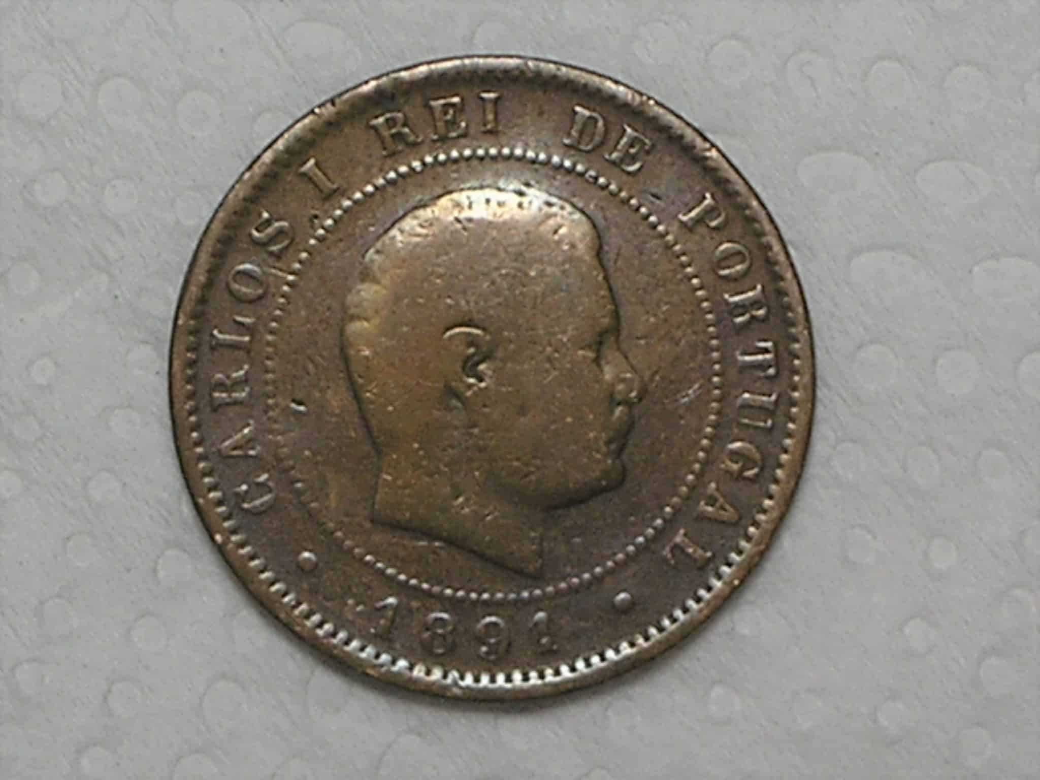 | Casa do Colecionador Portugal) 10 Réis - 1891 / Bronze / box18.3