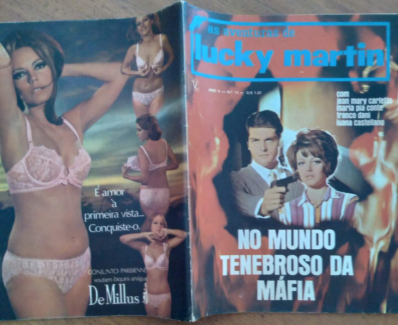 | Casa do Colecionador Revista Fotonovela Lucky Martin 15 / no mundo tenebroso da Máfia.