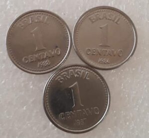SET DE MOEDAS DE 1 CENTAVO 86/87/88