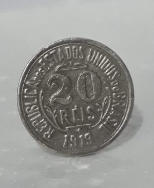 20 RÉIS 1919 SINAIS DE LIMPEZA