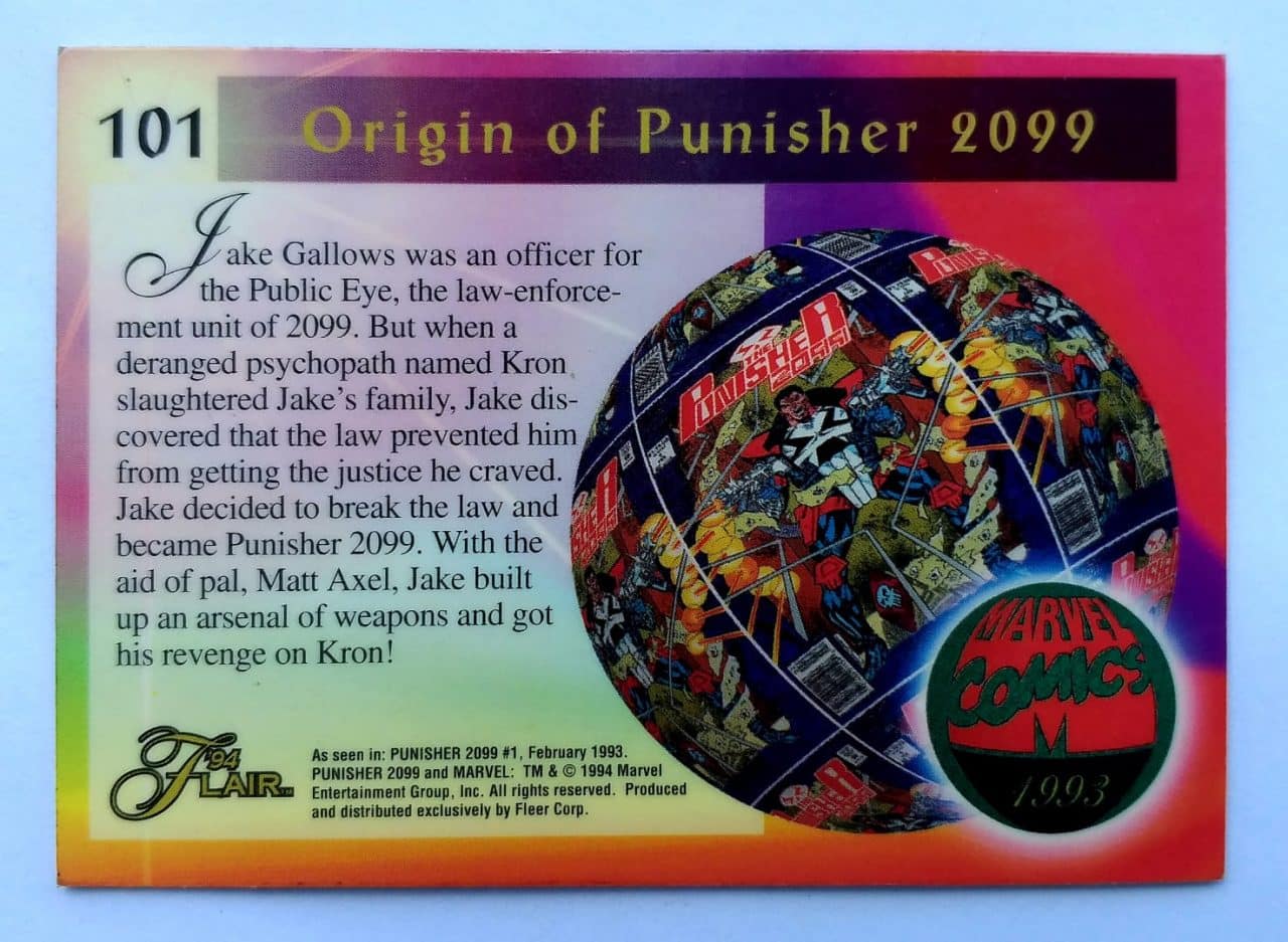 | Casa do Colecionador Card - 94 Flair Nº 101 - Punisher 2099 (1994)